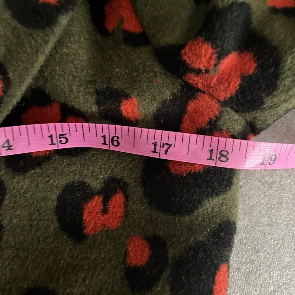 [US6]Dept 19 Leopard Print Wool Blend Coat in Green and Red NWOT - Picture 5 of 13